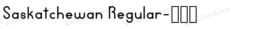 Saskatchewan Regular字体转换